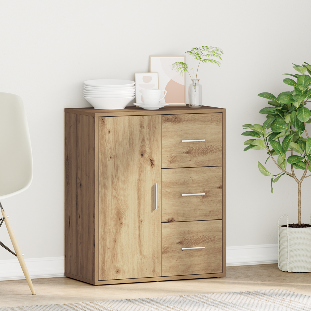 Sideboard Artisan Egetræ 60 x 31 x 70 cm Konstrueret træ