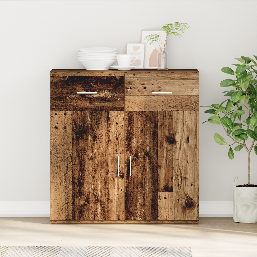 Sideboard Gammelt træ 78 x 38 x 80 cm Konstrueret træ