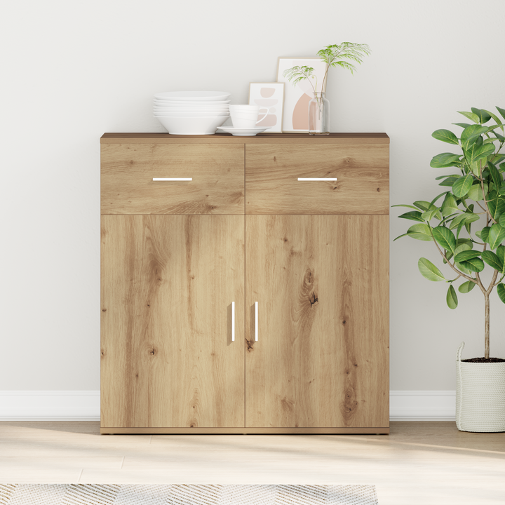 Sideboard Artisan Egetræ 78 x 38 x 80 cm Konstrueret træ