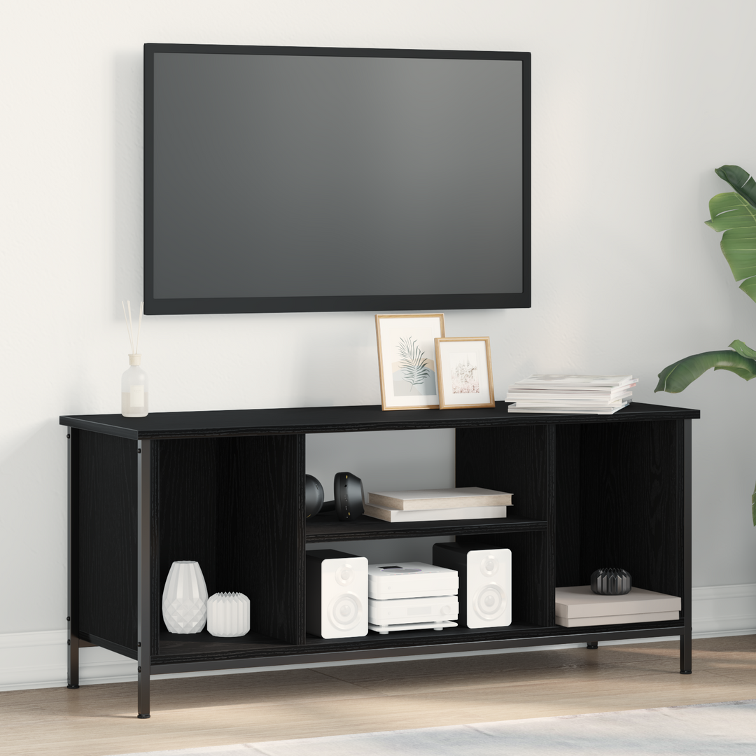 TV-skab Sort eg 102 x 35 x 45 cm Konstrueret træ