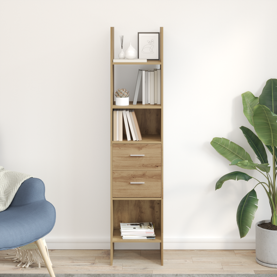 Bogskab artisan eg 40 x 35 x 180 cm Konstrueret træ