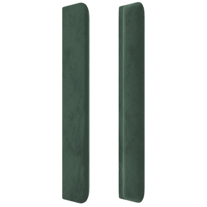 kontinentalseng med madras 90x200 cm fløjl mørkegrøn