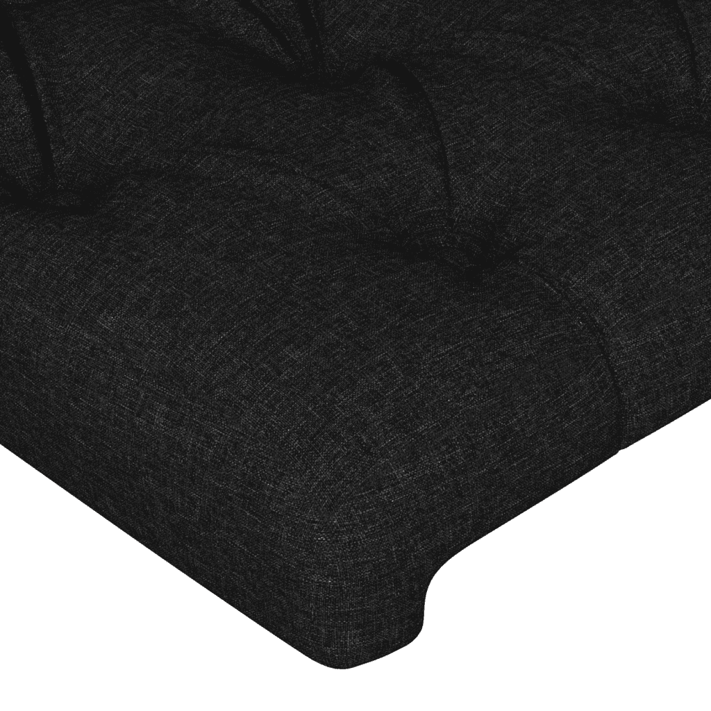 kontinentalseng med madras 140x200 cm stof sort